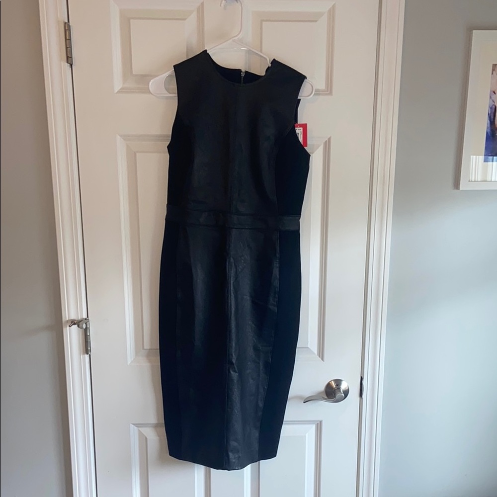 SPANX Black Sleeveless Sheath Midi Dress